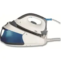 Elta fer à vapeur 2400 Watts, semelle en céramique, bleu