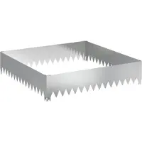 vidaXL Bordure de pelouse 100 x 100 x 20 cm en acier argenté