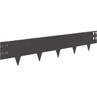 vidaXL Bordure de pelouse, 20 pièces, 100 x 20 cm, acier noir