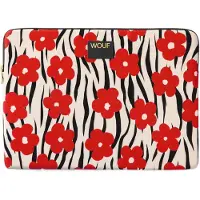 Wouf Sac d’ordinateur portable 'Daily' beige / rouge / noir