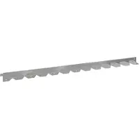 vidaXL Bordure de pelouse, 10 pièces, 102 x 4 x 4 cm, acier argenté