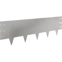 vidaXL Bordure de pelouse, 30 pièces, 100 x 30 cm, acier argenté