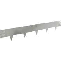 vidaXL Bordure de pelouse, 20 pièces, 100 x 15 cm, acier argenté