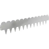 vidaXL Bordure de jardin, 30 pièces, 103 x 20 cm, acier, argenté