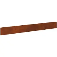 vidaXL Bordure de pelouse, 30 pièces, 100 x 12 cm, acier rouillé