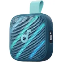 Anker Boom Go 3i, 15 W, sans fil, USB Type-C, enceinte de fête, bleue, étanche, résistante aux éclaboussures