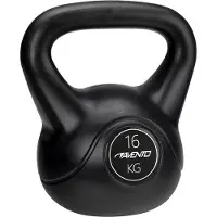 Avento Plastic Concrete 16kg Kettlebell Noir 16 kg