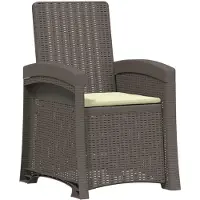 vidaXL Chaise longue de jardin aspect rotin, gris clair et crème, PP