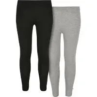 Urban Classics Leggings gris chiné / noir