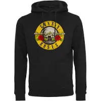 Mc Clothes Sweat-shirt 'Guns n' Roses' citron vert / gris clair / vert gazon / rouge pastel / noir