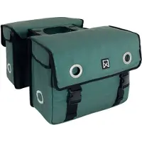 Willex Sacoches de vélo 40 L en toile verte