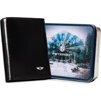 Peterson Petit portefeuille en cuir pour homme avec RFID -