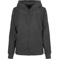 Build Your Brand Basic Full Zip Sweatshirt Gris 4XL Femme