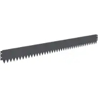 vidaXL Bordure de pelouse, 50 pièces, 103 x 10 cm, acier anthracite