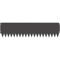vidaXL Bordure de jardin, 20 pièces, 103 x 25 cm, acier, noir
