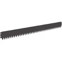 vidaXL Bordure de pelouse, 30 pièces, 103 x 10 cm, acier noir