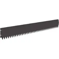 vidaXL Bordure de pelouse, 20 pièces, 103 x 15 cm, acier noir