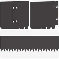 vidaXL Bordure de jardin, 10 pièces, 103 x 15 cm, acier, noir