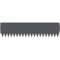 vidaXL Bordure de jardin, 20 pièces, 103 x 25 cm, acier, anthracite