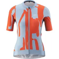 Gonso Road Print Short Sleeve Jersey Bleu 42 Femme