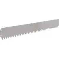 vidaXL Bordure de jardin, 10 pièces, 103 x 15 cm, acier, argenté