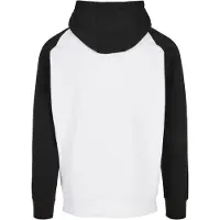 Build Your Brand Basic Raglan Hoodie Blanc 5XL Homme