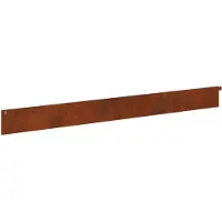 vidaXL Bordure de pelouse, 10 pièces, 102 x 10 x 4 cm, acier rouillé