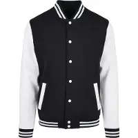 Build Your Brand Basic College Jacket Noir 4XL Homme
