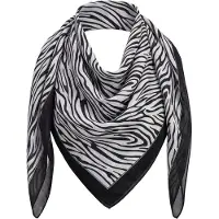 Faina Écharpe noir denim / blanc