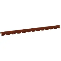 vidaXL Bordure de pelouse, 10 pièces, 102 x 4 x 4 cm, acier rouillé