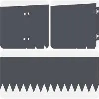 vidaXL Bordure de pelouse, 20 pièces, 103 x 20 cm, acier, anthracite