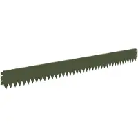 vidaXL Bordure de jardin, 20 pièces, 103 x 10 cm, acier, vert olive