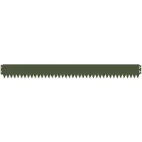 vidaXL Bordure de pelouse, 10 pièces, 103 x 10 cm, acier, vert olive