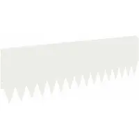 vidaXL Bordure de jardin, 20 pièces, 103 x 30 cm, acier, blanc