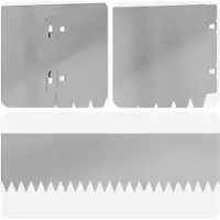 vidaXL Bordure de jardin, 10 pièces, 103 x 15 cm, acier, argenté