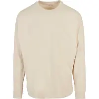 Build Your Brand Oversized Cut On Sleeve Longsleeve Sand - Build Your Brand BY198 - Taille 5XL