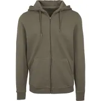 Build Your Brand Heavy Full Zip Sweatshirt Vert 4XL Homme