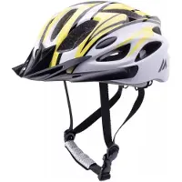 Martes - Casque de vélo de course « Gubbe » pour homme/femme (unisexe), cyclisme, polycarbonate PP16097 (L) (blanc/jaune/noir)