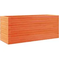 vidaXL Jardinière cire marron 110x40x46 cm bois de pin massif