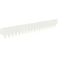 vidaXL Bordure de pelouse, 50 pièces, 103 x 15 cm, métal, blanc
