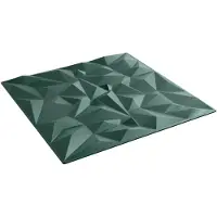 vidaXL Panneaux muraux , 12 pièces, vert améthyste, 50 x 50 cm, mousse XPS