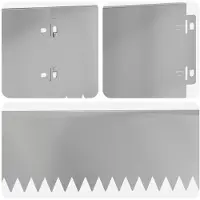 vidaXL Bordure de jardin, 20 pièces, 103 x 15 cm, acier, argenté