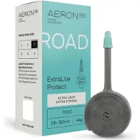 AERON Road Extralite Protect Sv Presta 42mm Inner Tube Argenté 700C / 23-28