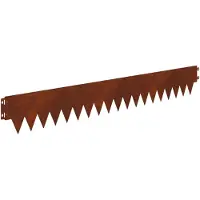 vidaXL Bordure de pelouse, 20 pièces, 103 x 15 cm, métal rouillé