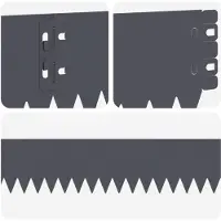 vidaXL Bordure de pelouse, 20 pièces, 103 x 10 cm, acier anthracite