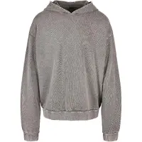 Build Your Brand Acid Washed Oversized Hoodie Gris 3XL Homme