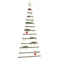 vidaXL Sapin de Noël suspendu avec étoile supérieure 86 x 180 cm Branche naturelle