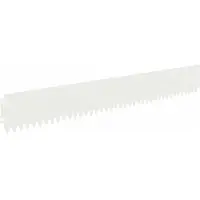 vidaXL Bordure de pelouse, 30 pièces, 103 x 15 cm, acier, blanc