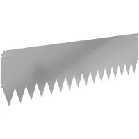 vidaXL Bordure de pelouse, 20 pièces, 103 x 30 cm, acier argenté