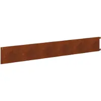 vidaXL Bordure de pelouse, 10 pièces, 102 x 15 x 4 cm, acier rouillé
